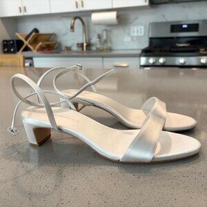 Loeffler Randall Alice Cream Satin Heels